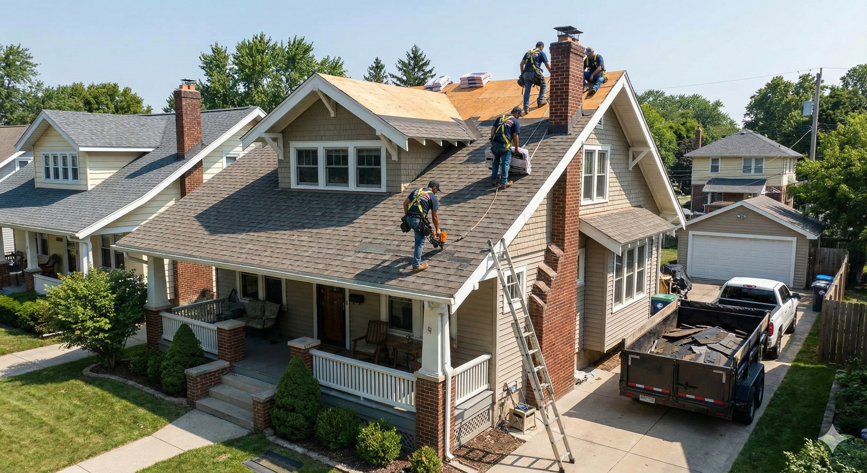 skilled residential roof installation by Fast Fix Roofing